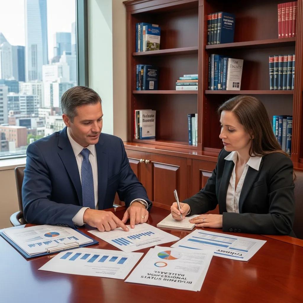 Real estate investor consulting with a tax advisor about Real Estate Professional Status benefits