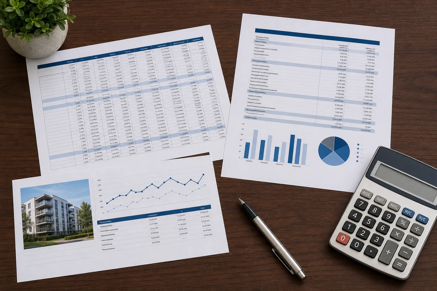 Property accounting ledgers and cash flow statements for Boston real estate portfolio management