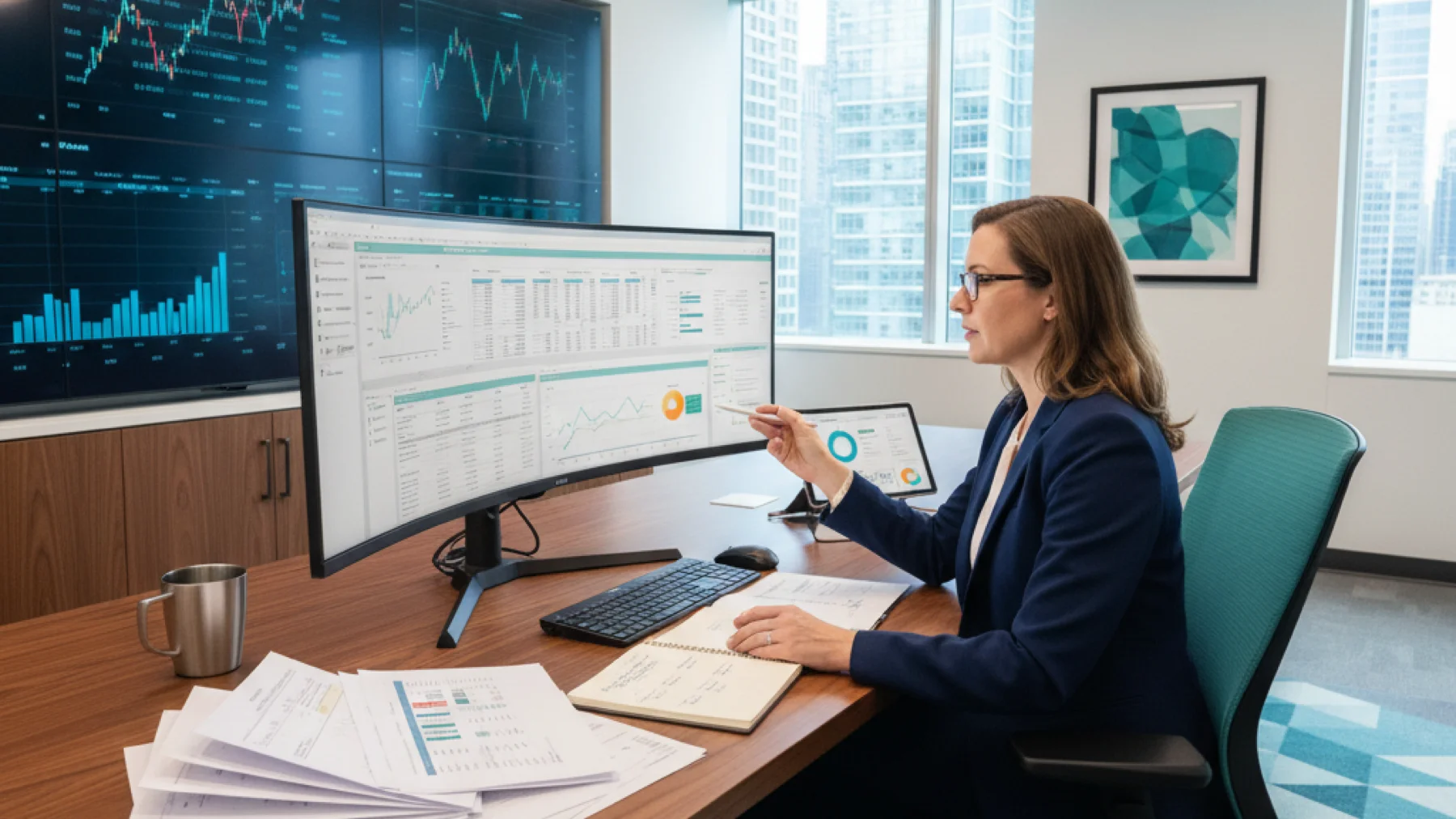 Detailed accounting feature comparison chart of RealPage versus Yardi property management platforms