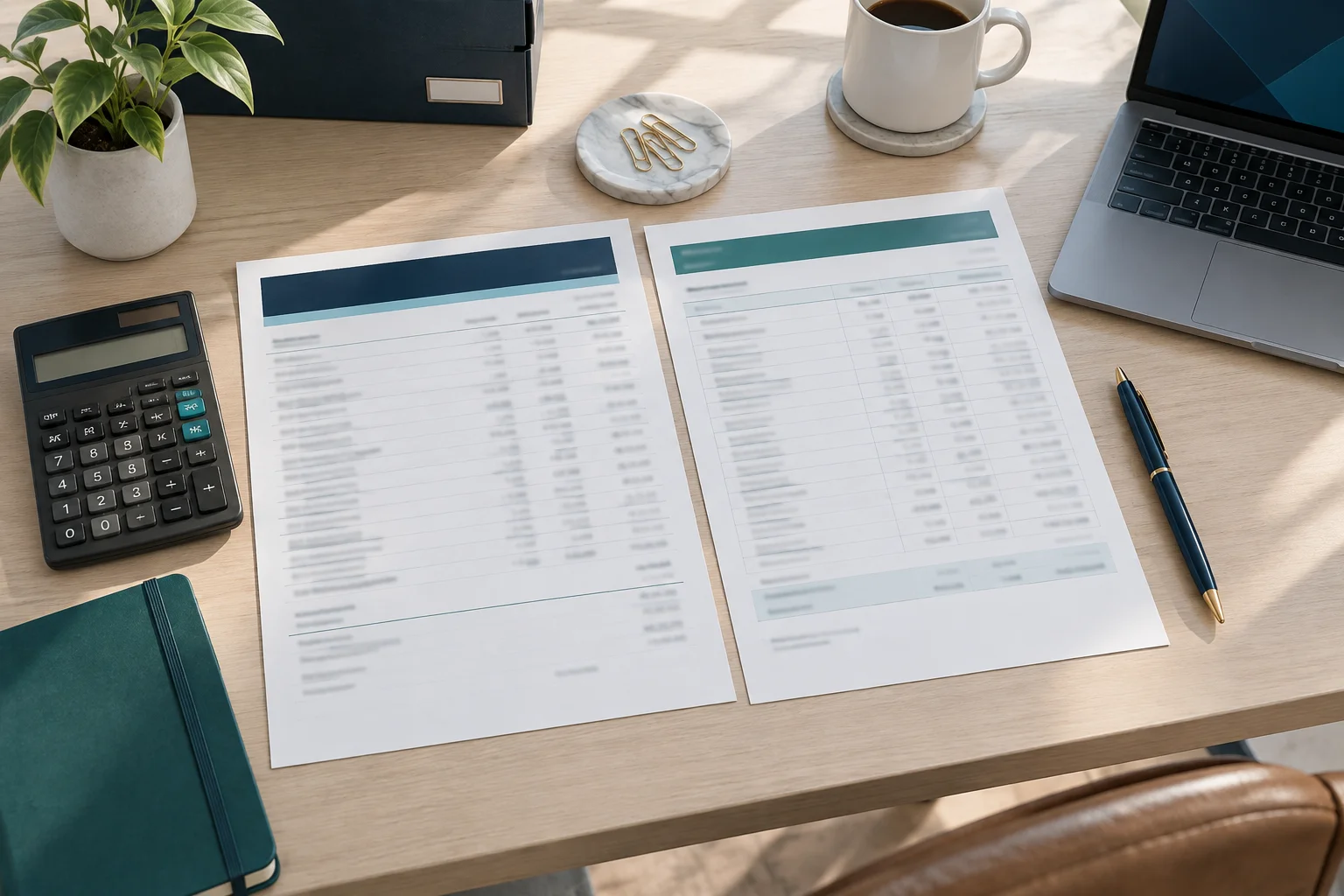 Bank statement and trust ledger report side by side, illustrating three-way reconciliation for property managers