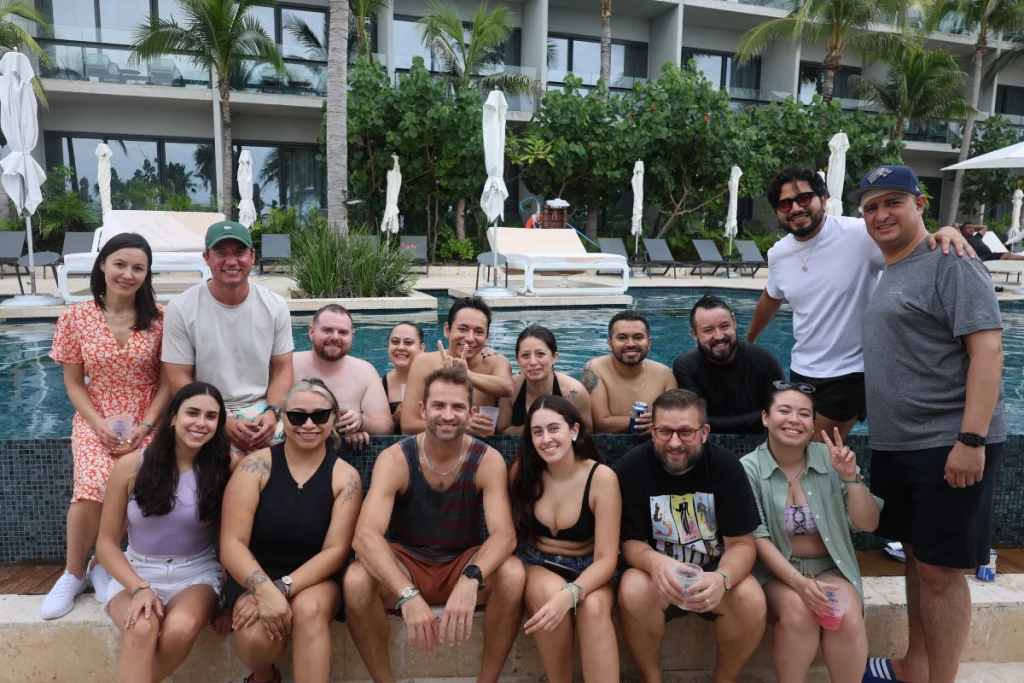 REA team members together at the annual retreat